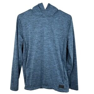 Abercrombie‎ & Fitch Air Knit Hoodie Blue Heathered Long Sleeve Mens Size S